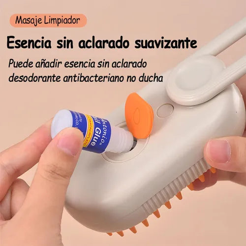 Cepillo Eliminador de Pelo 3 en 1 con Spray Calmante